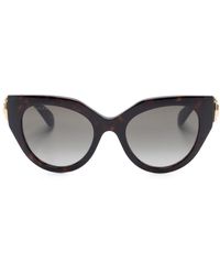 Gucci - Gafas de sol cat eye con placa del logo - Lyst