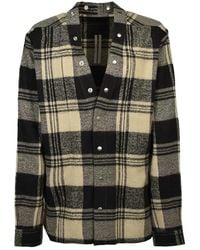 Rick Owens - Larry Fogpocket V-Neck Shirt - Lyst
