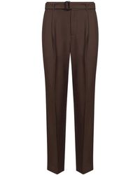 Jonathan Simkhai - Elvis Belted Pleated Tailored Trousers - Lyst