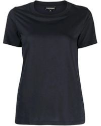 Emporio Armani - Logo Cotton T-Shirt - Lyst