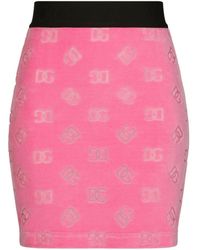Dolce & Gabbana - Dgロゴ ミニスカート - Lyst