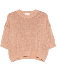 Roberto Collina - Open-Knit Short-Sleeves T-Shirt - Lyst