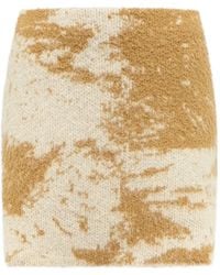 Laneus - Jacquard-Knit Mini Skirt - Lyst