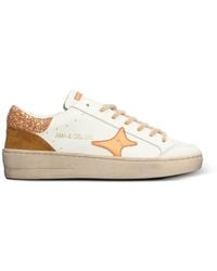 AMA BRAND - Glitter-Embellished Star-Patch Sneakers - Lyst