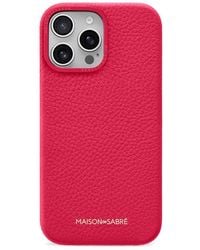Maison De Sabre - Leather Iphone 16 Pro Phone Case - Lyst