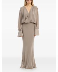 rotate glitter knit maxi dress self-portrait - Red Lurex Knit Maxi Dress main image 1