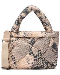 Roberto Cavalli - Firenze Quilted Snakeskin-Effect Shoulder Bag - Lyst