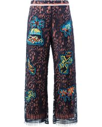 Peter Pilotto - Lace Patch Overlay Trousers - Lyst