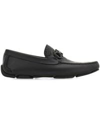 Ferragamo - Embossed Gancini Monogram Driving Loafers Shoes - Lyst