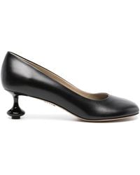 Loewe Toy 90 Leather Pumps in Yellow | Lyst Canada