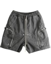 Rick Owens - Bauhaus Drawstring-Waist Cargo Shorts - Lyst