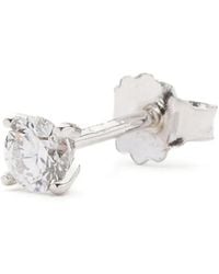 We by WHITEbIRD - 18K Solitaire Diamond Earring - Lyst