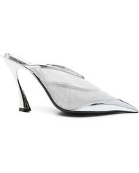 Mugler - 95Mm Fang Mules - Lyst