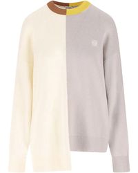 Loewe - Wool Asymmetric Sweater - Lyst