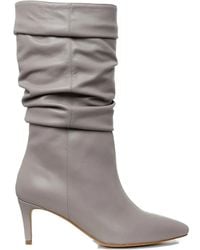 Ginissima - 65Mm Eva Slouchy Leather Boots - Lyst