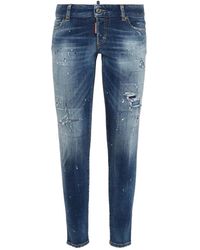 DSquared² - Crystals Medium Wash Jennifer Jeans - Lyst