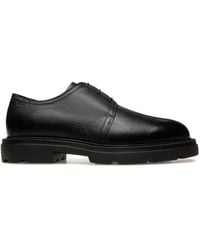 Bally - Zed Grained-texture Derby Shoes - Lyst