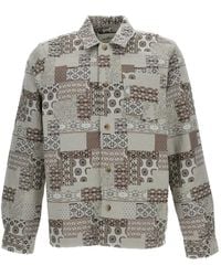Les Deux - Giacca-Camicia Con Design Patchwork - Lyst