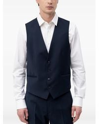 HUGO - Button-Fastening Waistcoat - Lyst