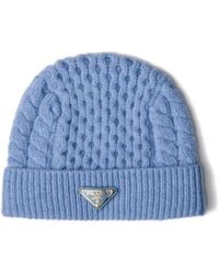 Prada - Gorro De Punto De Ochos - Lyst