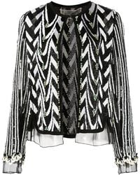 Giambattista Valli - Bead-Embroidered Sequin Zigzag Jacket - Lyst