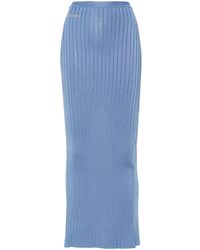 Marni - Falda larga con logo en jacquard - Lyst