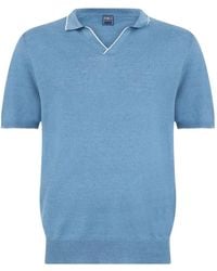 Fedeli - Contrast-Trim T-Shirt - Lyst