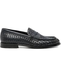 JOHN HARRISON - Woven Penny-Slot Loafers - Lyst