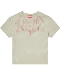 DIESEL - Graphic-Print Cotton T-Shirt - Lyst