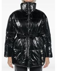 ARMANI EXCHANGE - Belted High-Neck Puffer Jacket - Lyst