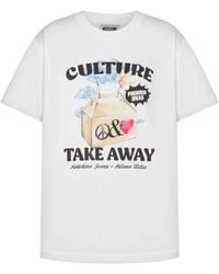 Moschino - T-Shirt Mit Grafischem Print - Lyst
