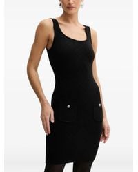 Guess - Eckiges Minikleid Mit Aufgesetzter Tasche - Lyst