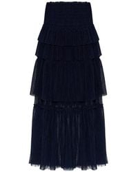 Munthe - Nessarose Tiered Ruffled Maxi Skirt - Lyst