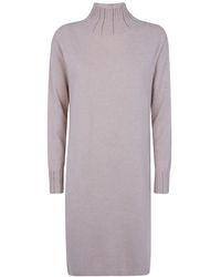 Fabiana Filippi - Bead-Embellished High-Neck Mini Dress - Lyst