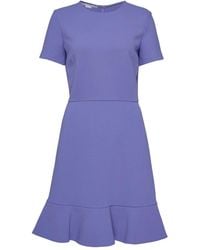 Stella McCartney - Short-Sleeve Ruffled Mini Dress - Lyst