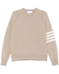 Thom Browne - Jersey de lana shetland con motivo 4 Bar Stripe - Lyst