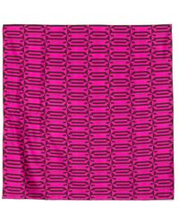 Lanvin - Geometric-Pattern Silk Scarf - Lyst