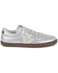 Veja - Metallic Leather Sneakers - Lyst