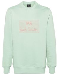 PS by Paul Smith - Logo-embroidered Cotton Sweatshirt - Lyst