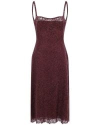Ermanno Scervino - Rebrodé-Lace Scalloped-Hem Midi Dress - Lyst