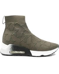 Ash - Round-Toe Star-Knit Sneakers - Lyst