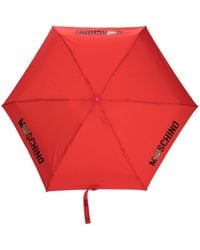 Moschino - Logo-print Six-panel Umbrella - Lyst