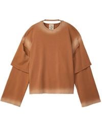 CAMPERLAB - Double-Layered Ombre T-Shirt - Lyst