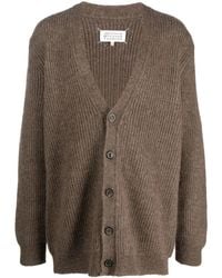 Maison Margiela - V-Neck Alpaca-Blend Cardigan - Lyst