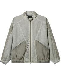 FIVE CM - Panelled Zip-Up Windbreaker - Lyst