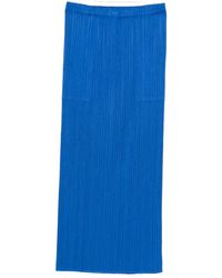 Pleats Please Issey Miyake - Monthly Colors: August Midi-Rok Met Geplooide Zak - Lyst