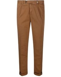 Myths - Pleated Cuffed Straight Trousers - Lyst