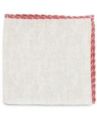 Eleventy - Contrast-Trim Pocket Square - Lyst