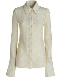 Sportmax - Floral-Lace Shirt - Lyst
