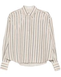 Brunello Cucinelli - Gestreept Overhemd - Lyst